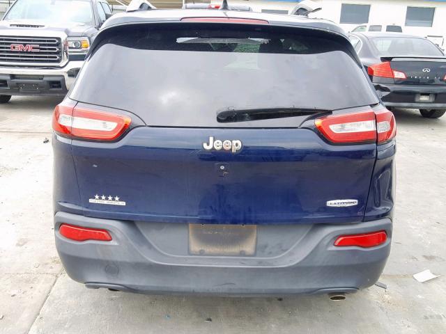 1C4PJLCS2EW181195 - 2014 JEEP CHEROKEE L BLUE photo 9