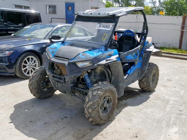 4XAVBE877HB679951 - 2017 POLARIS RZR S 900 BLUE photo 2