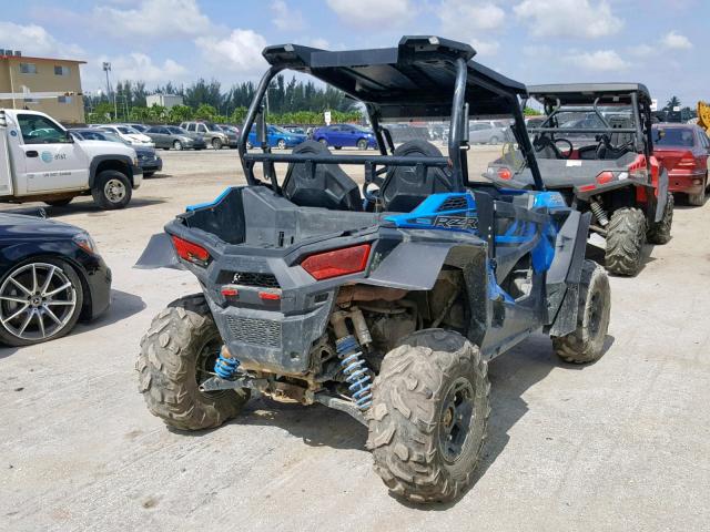 4XAVBE877HB679951 - 2017 POLARIS RZR S 900 BLUE photo 4