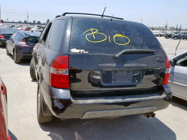 2HNYD18603H548600 - 2003 ACURA MDX TOURIN BLACK photo 3