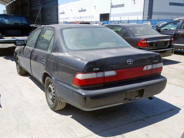 2T1BB02E1TC147241 - 1996 TOYOTA COROLLA DX BLACK photo 3