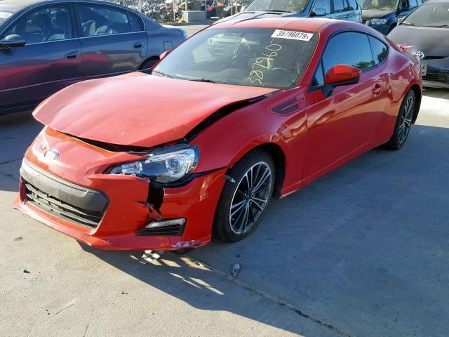 JF1ZCAC10D1614044 - 2013 SUBARU BRZ 2.0 LI RED photo 2