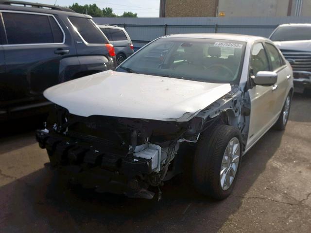 3LNDL2L37BR774576 - 2011 LINCOLN MKZ HYBRID WHITE photo 2