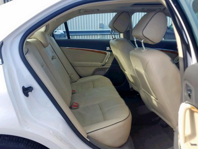 3LNDL2L37BR774576 - 2011 LINCOLN MKZ HYBRID WHITE photo 6