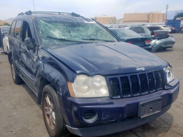 1J4GS48K35C682927 - 2005 JEEP GRAND CHER BLUE photo 1