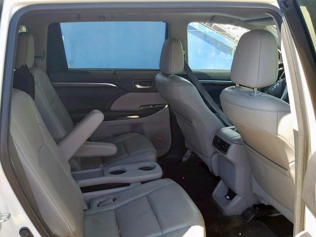 5TDDKRFH7FS088869 - 2015 TOYOTA HIGHLANDER WHITE photo 6