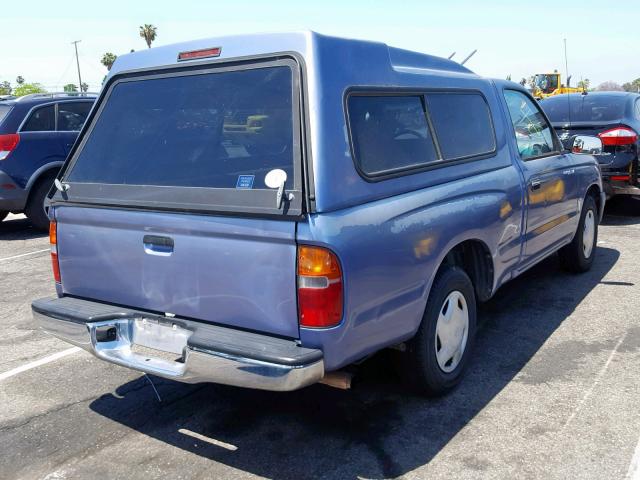 4TANL42N9XZ410567 - 1999 TOYOTA TACOMA BLUE photo 4