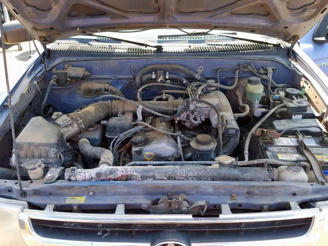 4TANL42N9XZ410567 - 1999 TOYOTA TACOMA BLUE photo 7