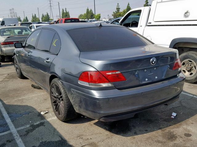 WBAHN83527DT75592 - 2007 BMW 750 GRAY photo 3