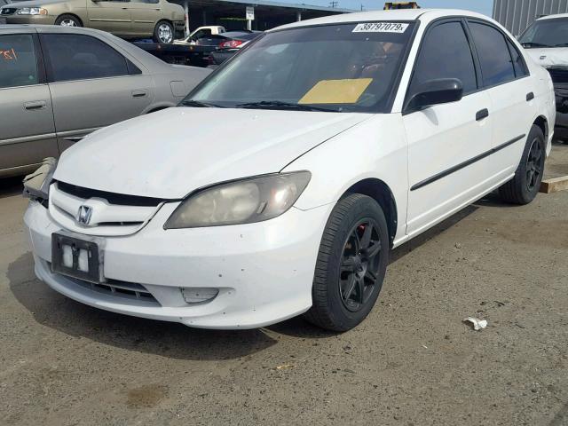 2HGES16324H626515 - 2004 HONDA CIVIC DX V WHITE photo 2