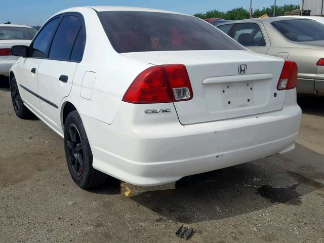 2HGES16324H626515 - 2004 HONDA CIVIC DX V WHITE photo 3