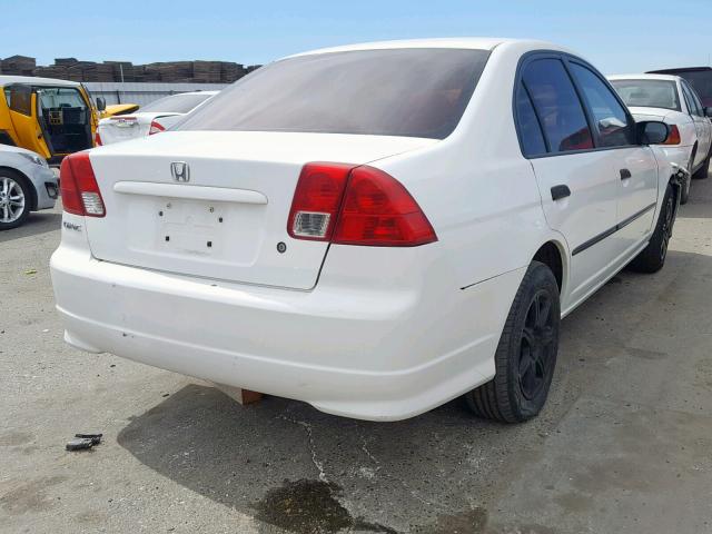 2HGES16324H626515 - 2004 HONDA CIVIC DX V WHITE photo 4