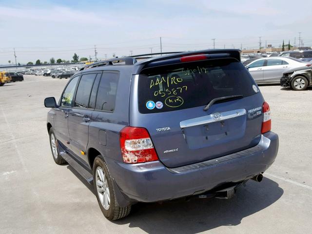 JTEEW21AX60007887 - 2006 TOYOTA HIGHLANDER GRAY photo 3