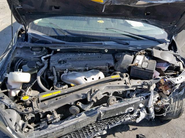 JTKDE177770160990 - 2007 TOYOTA SCION TC BLACK photo 7