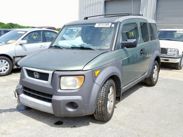 5J6YH18563L013592 - 2003 HONDA ELEMENT EX GREEN photo 2