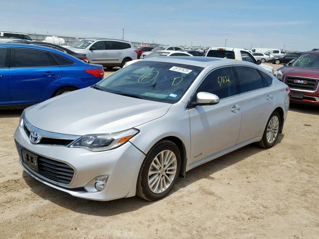 4T1BD1EB5DU007422 - 2013 TOYOTA AVALON HYB SILVER photo 2