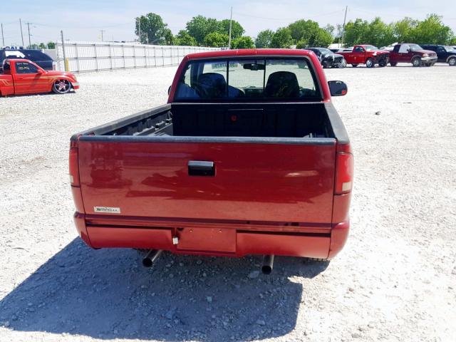 1GTCS1446X8507264 - 1999 GMC SONOMA RED photo 6