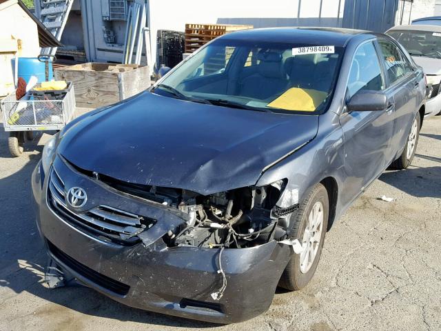 4T1BB46K08U047158 - 2008 TOYOTA CAMRY HYBR CHARCOAL photo 2