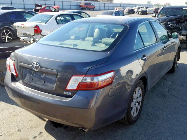 4T1BB46K08U047158 - 2008 TOYOTA CAMRY HYBR CHARCOAL photo 4