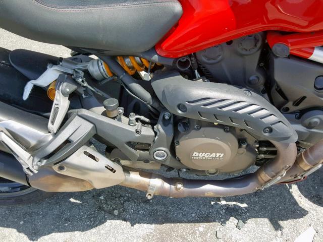 ZDM1RBSW8FB015676 - 2015 DUCATI MONSTER 12 RED photo 7