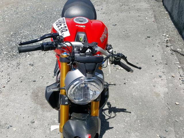 ZDM1RBSW8FB015676 - 2015 DUCATI MONSTER 12 RED photo 9