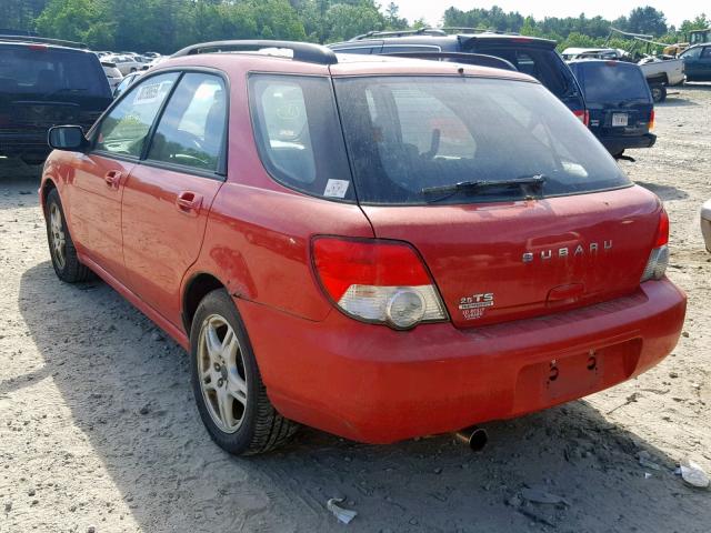 JF1GG65574H820493 - 2004 SUBARU IMPREZA TS RED photo 3