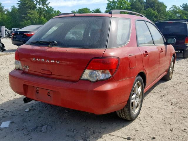 JF1GG65574H820493 - 2004 SUBARU IMPREZA TS RED photo 4