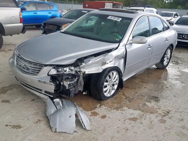 KMHFC46F37A223282 - 2007 HYUNDAI AZERA SE SILVER photo 2