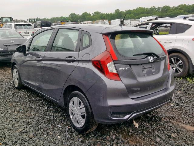 3HGGK5H45KM713183 - 2019 HONDA FIT LX GRAY photo 3