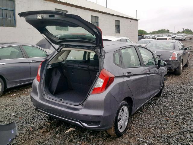 3HGGK5H45KM713183 - 2019 HONDA FIT LX GRAY photo 4