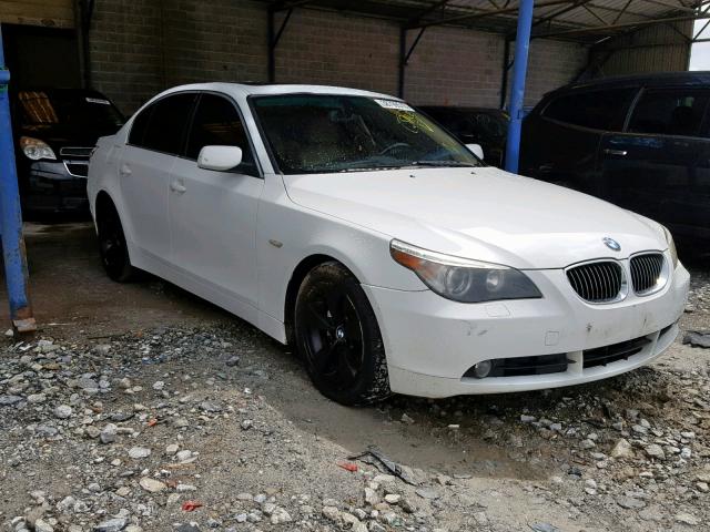 WBANE53597CW61026 - 2007 BMW 525 I WHITE photo 1