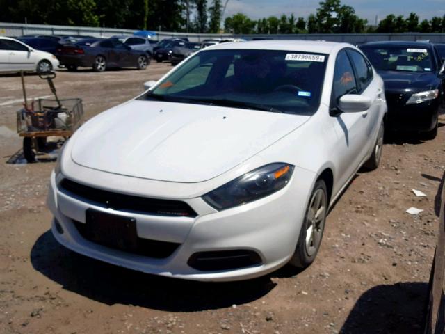 1C3CDFBA1GD635052 - 2016 DODGE DART SXT WHITE photo 2