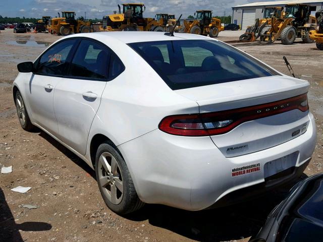 1C3CDFBA1GD635052 - 2016 DODGE DART SXT WHITE photo 3