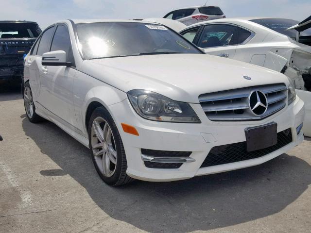 WDDGF4HB1ER306398 - 2014 MERCEDES-BENZ C 250 WHITE photo 1