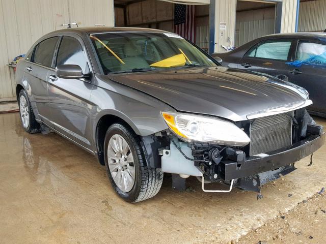 1C3CCBAB2CN172364 - 2012 CHRYSLER 200 LX GRAY photo 1