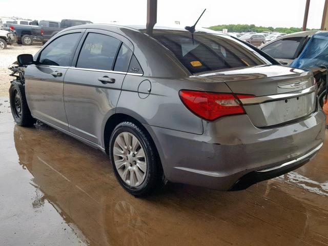 1C3CCBAB2CN172364 - 2012 CHRYSLER 200 LX GRAY photo 3