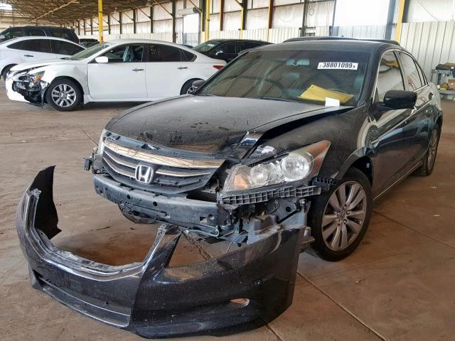 1HGCP3F86CA035634 - 2012 HONDA ACCORD EXL BLACK photo 2