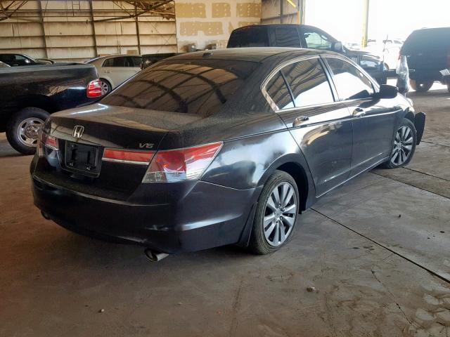 1HGCP3F86CA035634 - 2012 HONDA ACCORD EXL BLACK photo 4