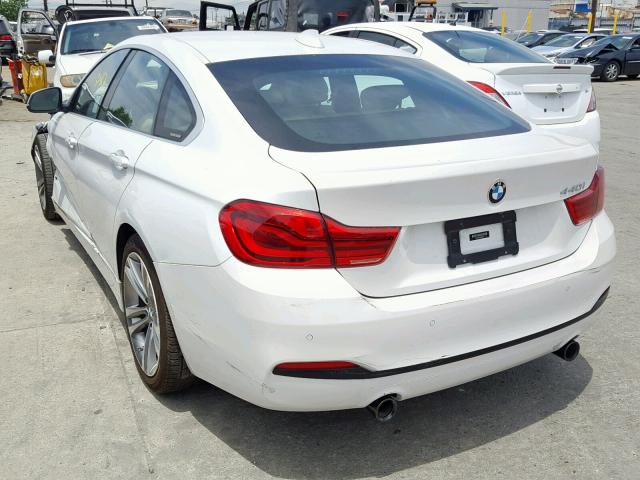 WBA4J5C55JBF06402 - 2018 BMW 440I GRAN WHITE photo 3