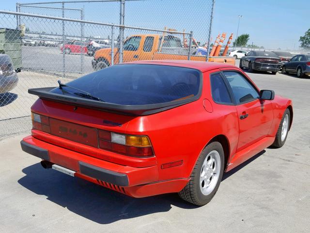 WP0AA0948FN457898 - 1985 PORSCHE 944 RED photo 4