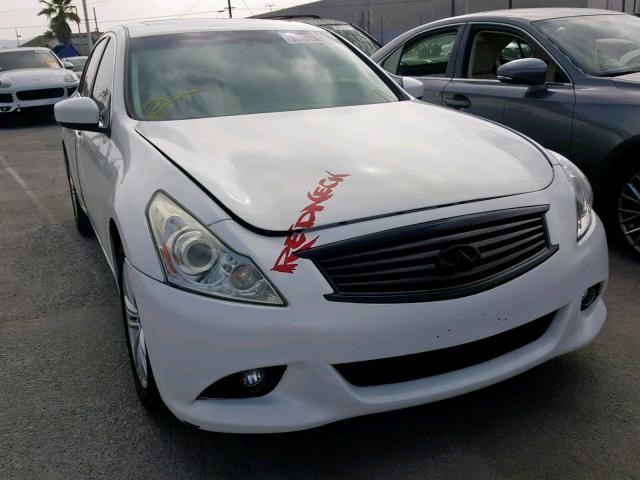 JN1CV6APXCM625938 - 2012 INFINITI G37 BASE WHITE photo 1