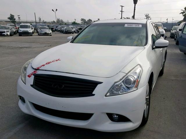 JN1CV6APXCM625938 - 2012 INFINITI G37 BASE WHITE photo 2