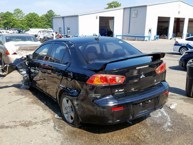 JA3AU26U38U035875 - 2008 MITSUBISHI LANCER ES BLACK photo 3