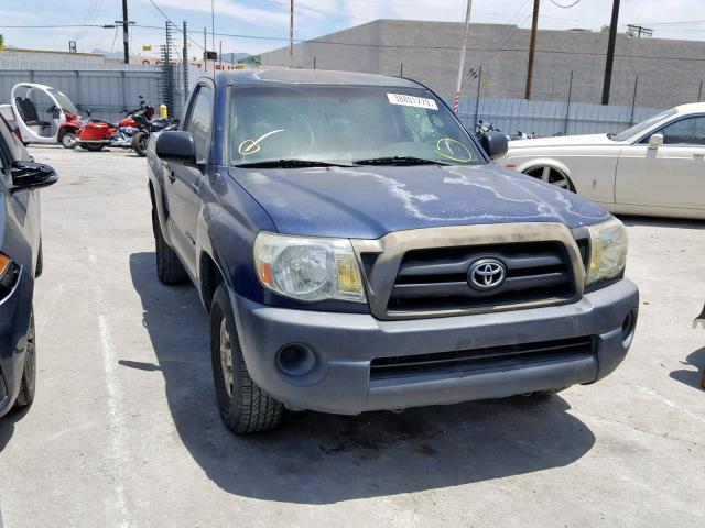 5TENX22N96Z236032 - 2006 TOYOTA TACOMA BLUE photo 1