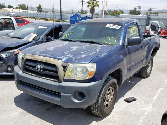 5TENX22N96Z236032 - 2006 TOYOTA TACOMA BLUE photo 2