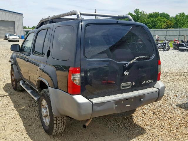 5N1ED28T0YC502095 - 2000 NISSAN XTERRA XE BLACK photo 3