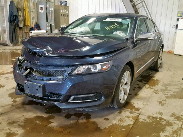 2G1155S32E9231112 - 2014 CHEVROLET IMPALA LTZ BLUE photo 2