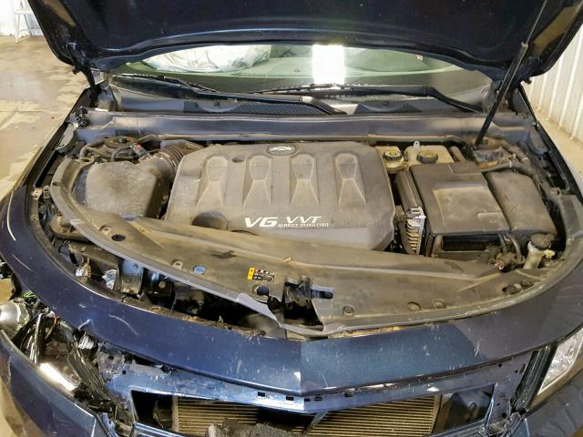 2G1155S32E9231112 - 2014 CHEVROLET IMPALA LTZ BLUE photo 7