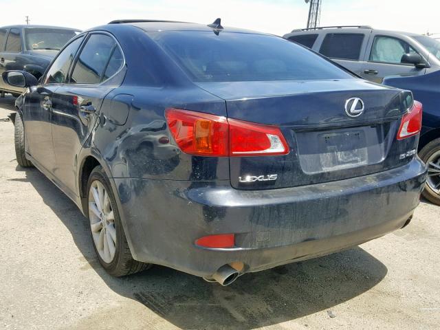 JTHCK262795033250 - 2009 LEXUS IS 250 BLACK photo 3