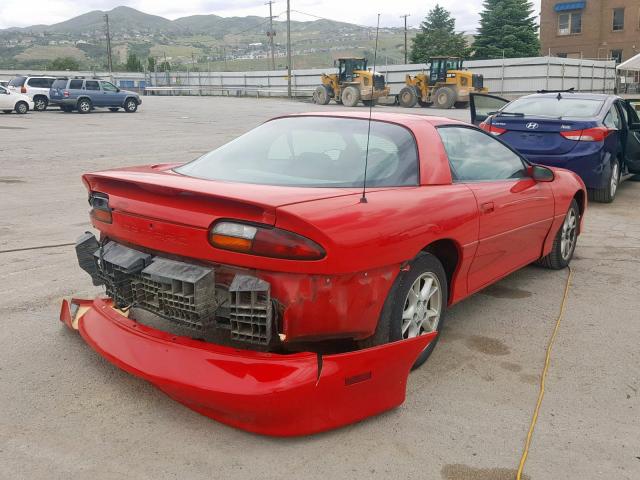 2G1FP22K522100556 - 2002 CHEVROLET CAMARO RED photo 4